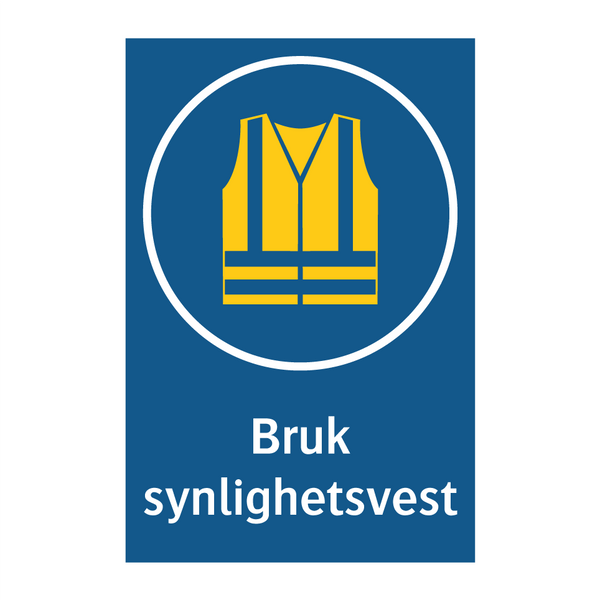 Bruk synlighetsvest