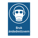 Bruk åndedrettsvern