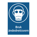 Bruk åndedrettsvern