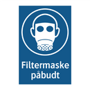 Filtermaske påbudt