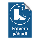 Fotvern påbudt