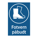 Fotvern påbudt
