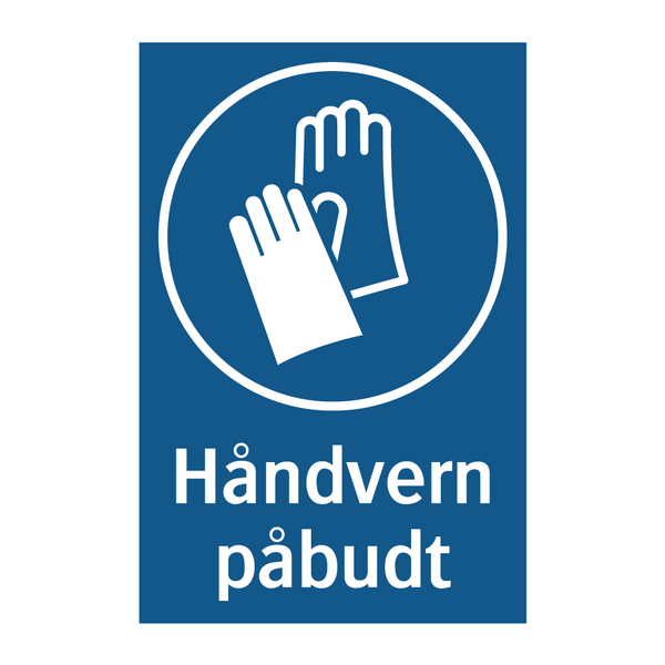 Håndvern påbudt & Håndvern påbudt & Håndvern påbudt & Håndvern påbudt