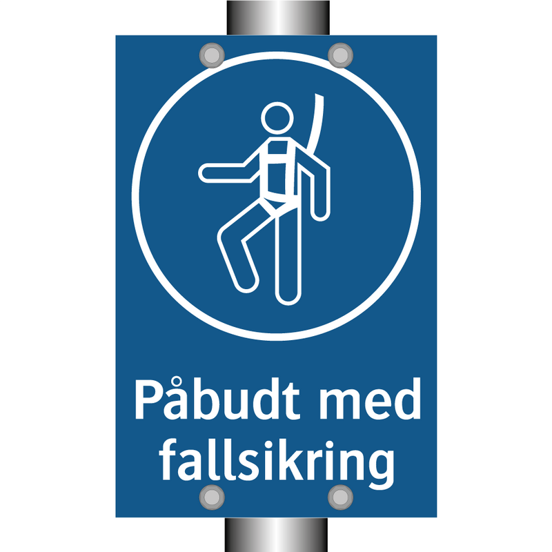 Påbudt med Fallsikring