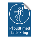 Påbudt med Fallsikring