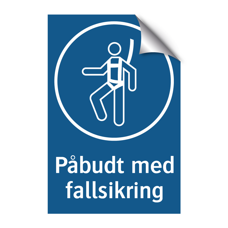 Påbudt med Fallsikring