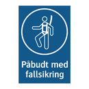 Påbudt med Fallsikring