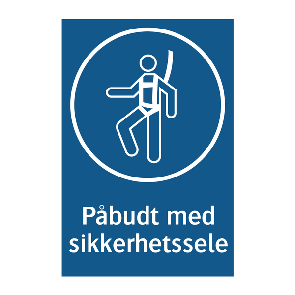 Påbudt med Sikkerhetssele & Påbudt med Sikkerhetssele & Påbudt med Sikkerhetssele