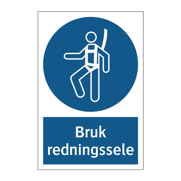 Bruk redningssele