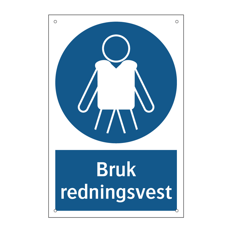 Bruk redningsvest