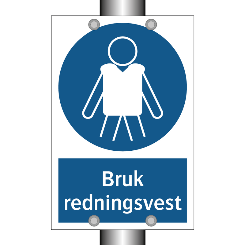 Bruk redningsvest