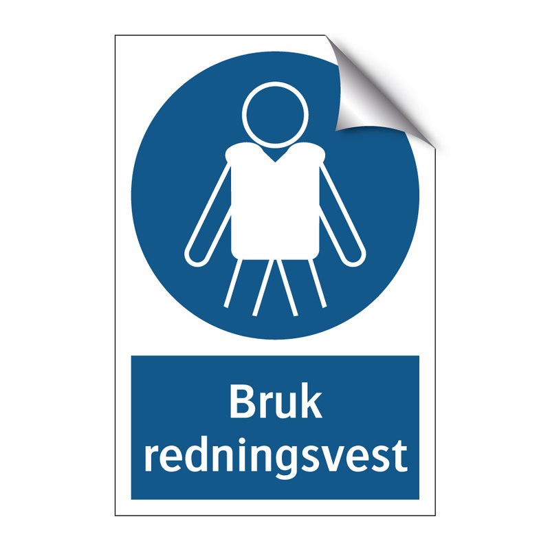 Bruk redningsvest