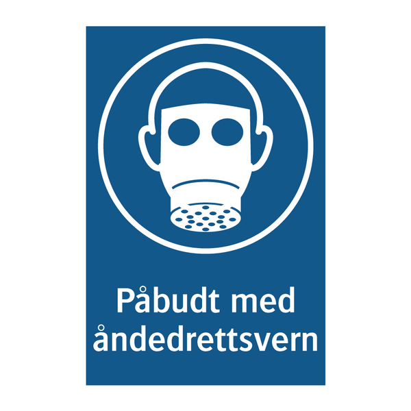 Påbudt med Åndedrettsvern & Påbudt med Åndedrettsvern & Påbudt med Åndedrettsvern