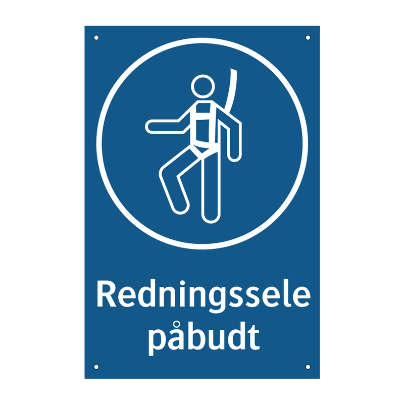 Redningssele påbudt