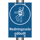Redningssele påbudt