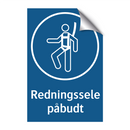 Redningssele påbudt