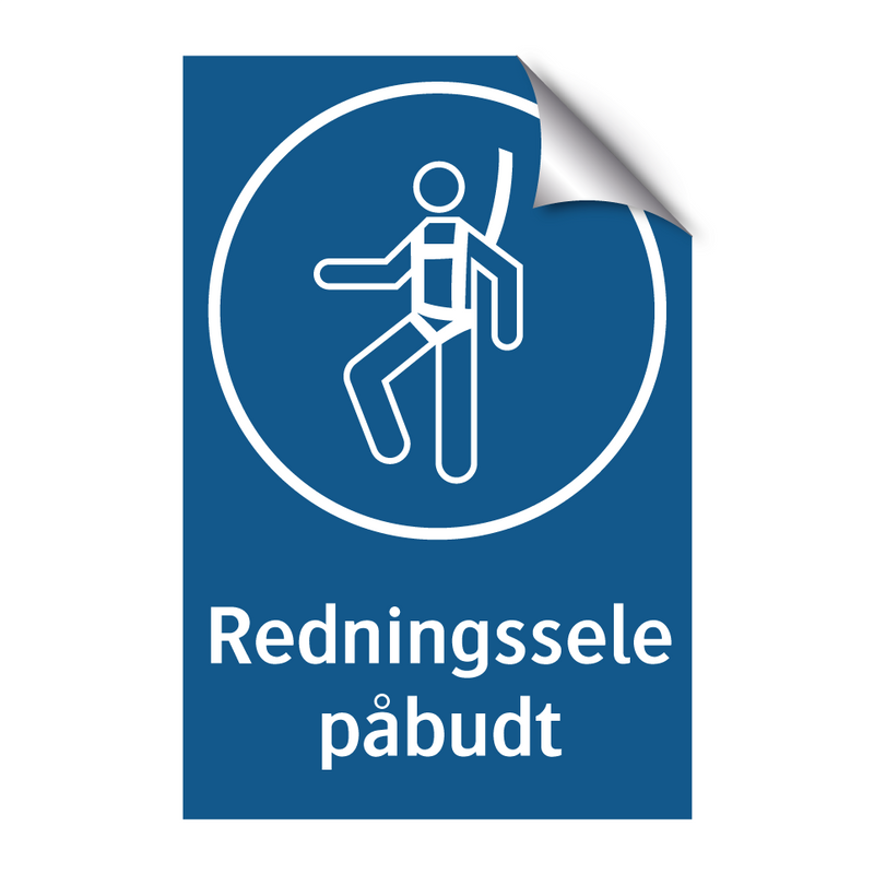 Redningssele påbudt