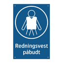 Redningsvest påbudt