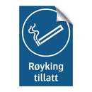 Røyking tillatt