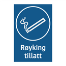 Røyking tillatt