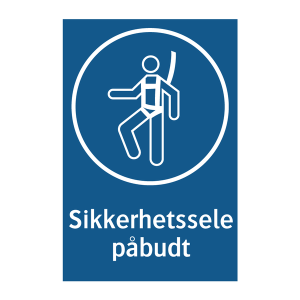 Sikkerhetssele påbudt & Sikkerhetssele påbudt & Sikkerhetssele påbudt & Sikkerhetssele påbudt