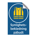 Synlighetsbekledning påbudt