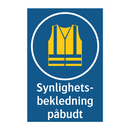 Synlighetsbekledning påbudt