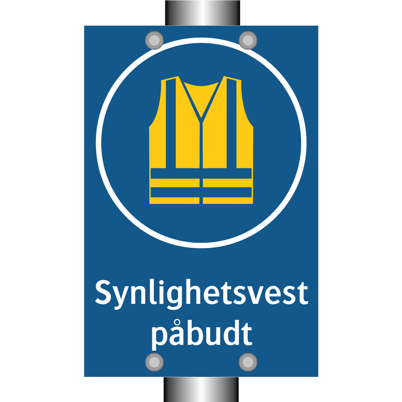 Synlighetsvest påbudt