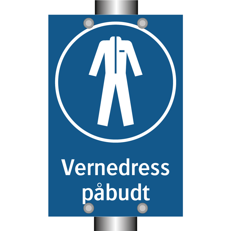 Vernedress påbudt