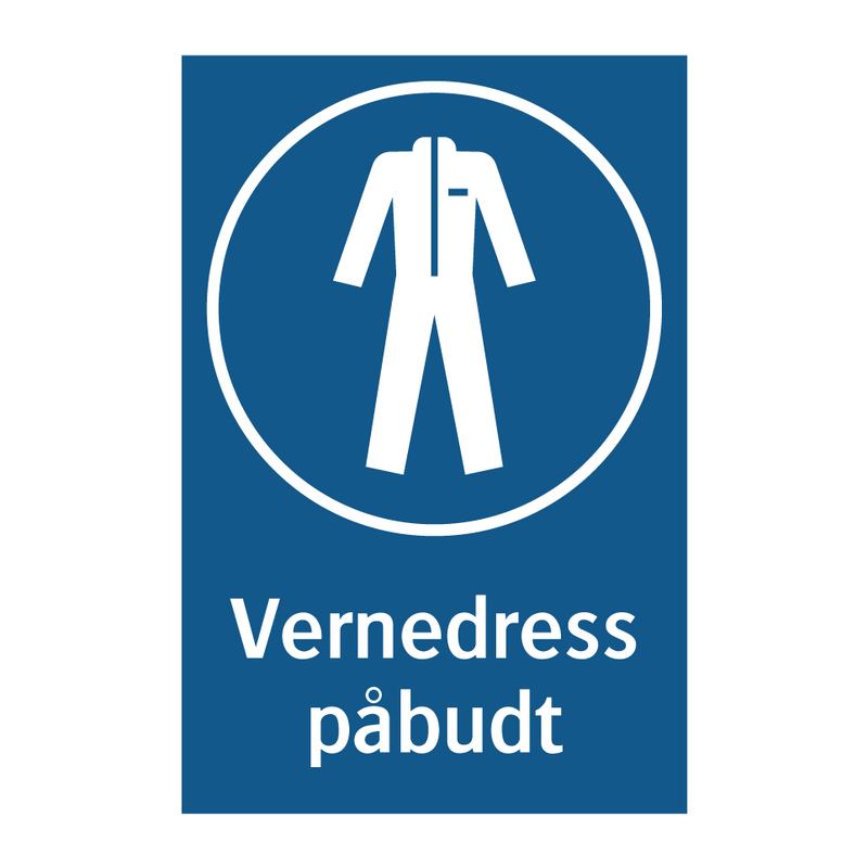 Vernedress påbudt
