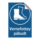 Vernefottøy påbudt