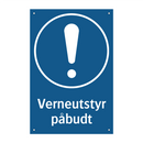 verneutstyr påbudt