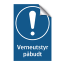 verneutstyr påbudt