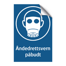 Åndedrettsvern påbudt