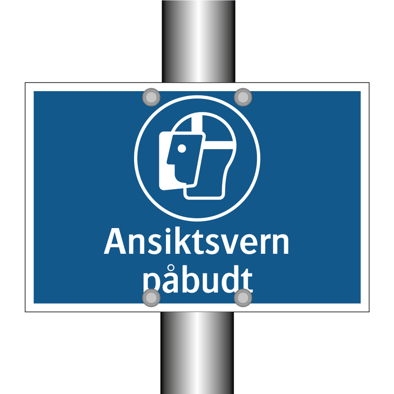 Ansiktsvern påbudt