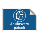 Ansiktsvern påbudt