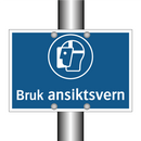 Bruk ansiktsvern