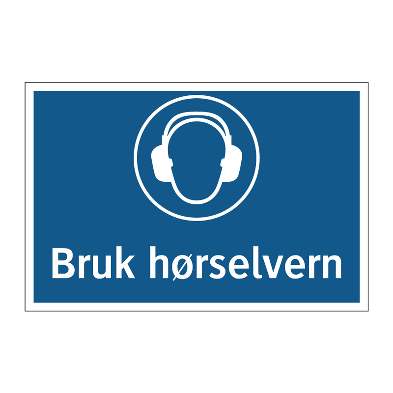 Bruk hørselvern & Bruk hørselvern & Bruk hørselvern & Bruk hørselvern & Bruk hørselvern