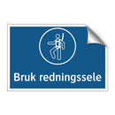 Bruk redningssele