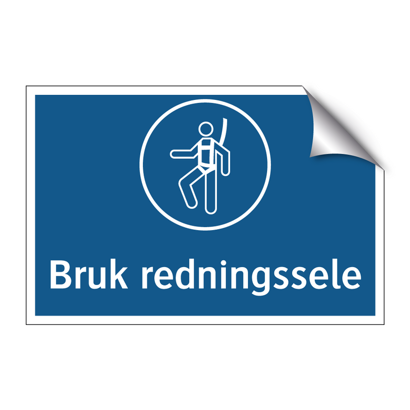 Bruk redningssele