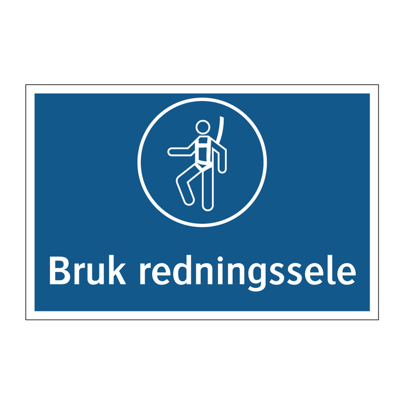 Bruk redningssele