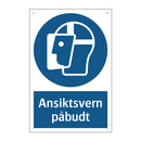 Ansiktsvern påbudt