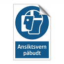 Ansiktsvern påbudt