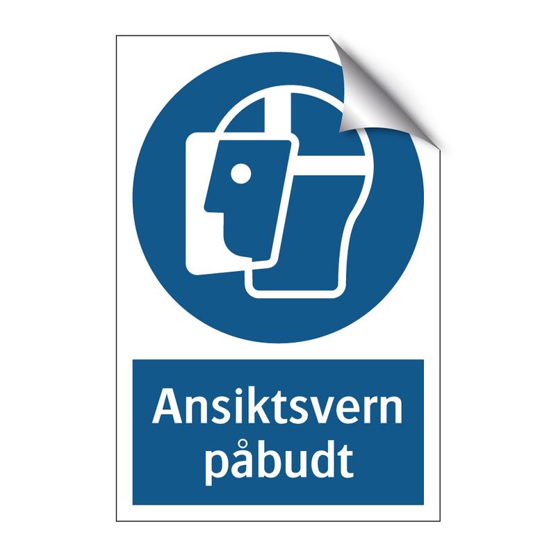 Ansiktsvern påbudt & Ansiktsvern påbudt & Ansiktsvern påbudt & Ansiktsvern påbudt