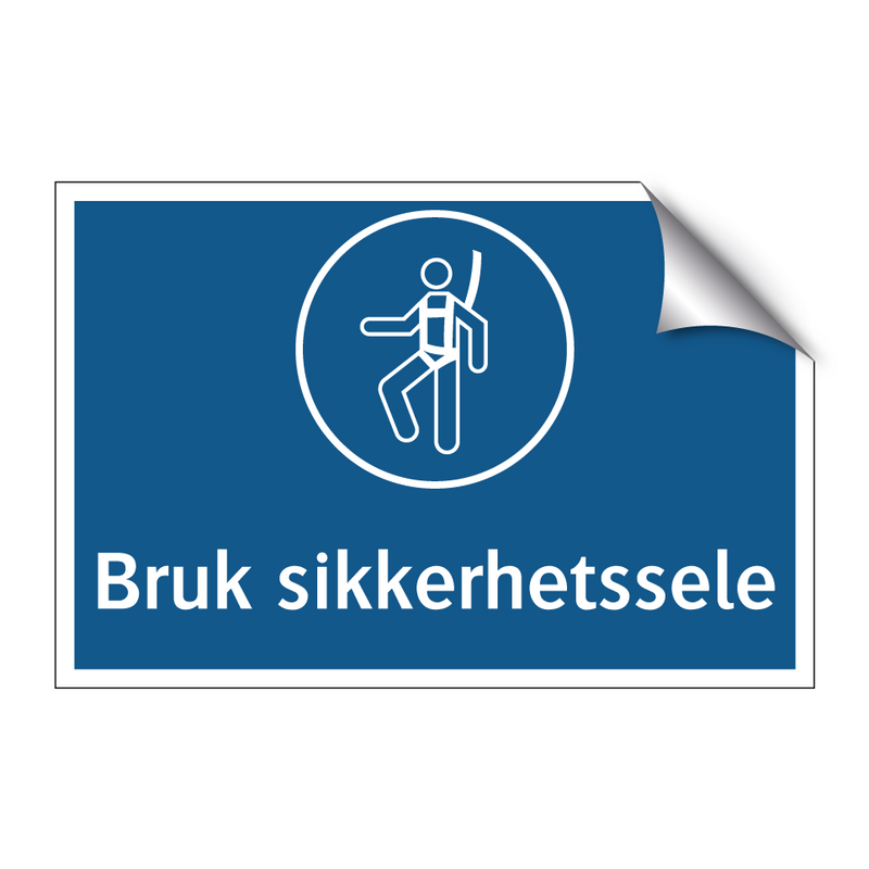 Bruk sikkerhetssele