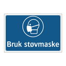 Bruk støvmaske
