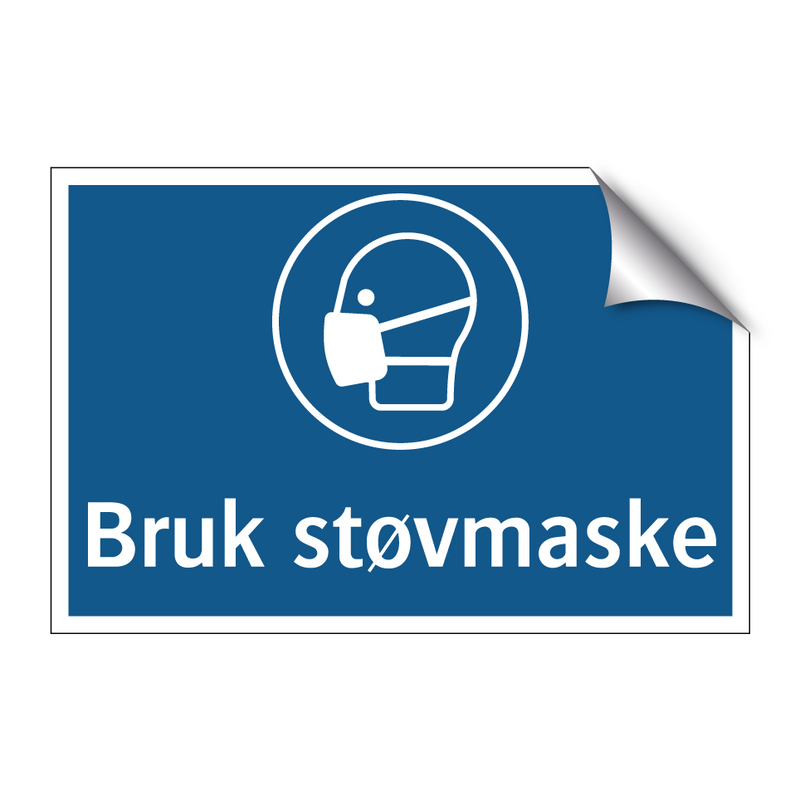 Bruk støvmaske