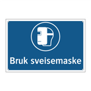 Bruk sveisemaske