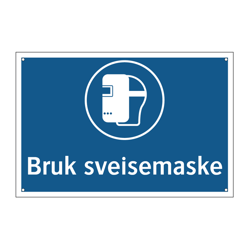 Bruk sveisemaske