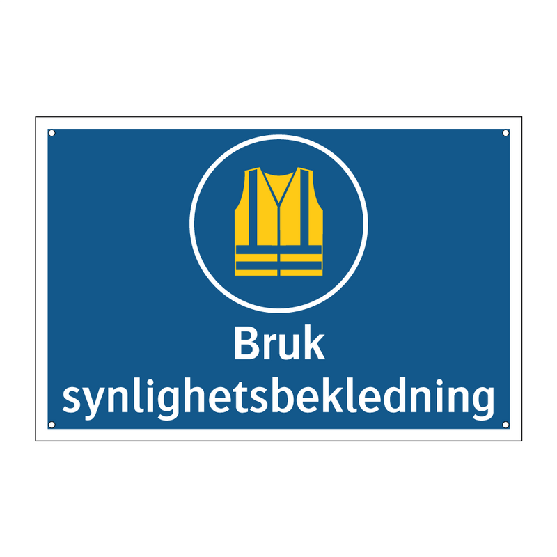 Bruk synlighetsbekledning